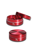 Riffel-Grinder Alu-Grinder 2-tlg. anodisiert - rot
