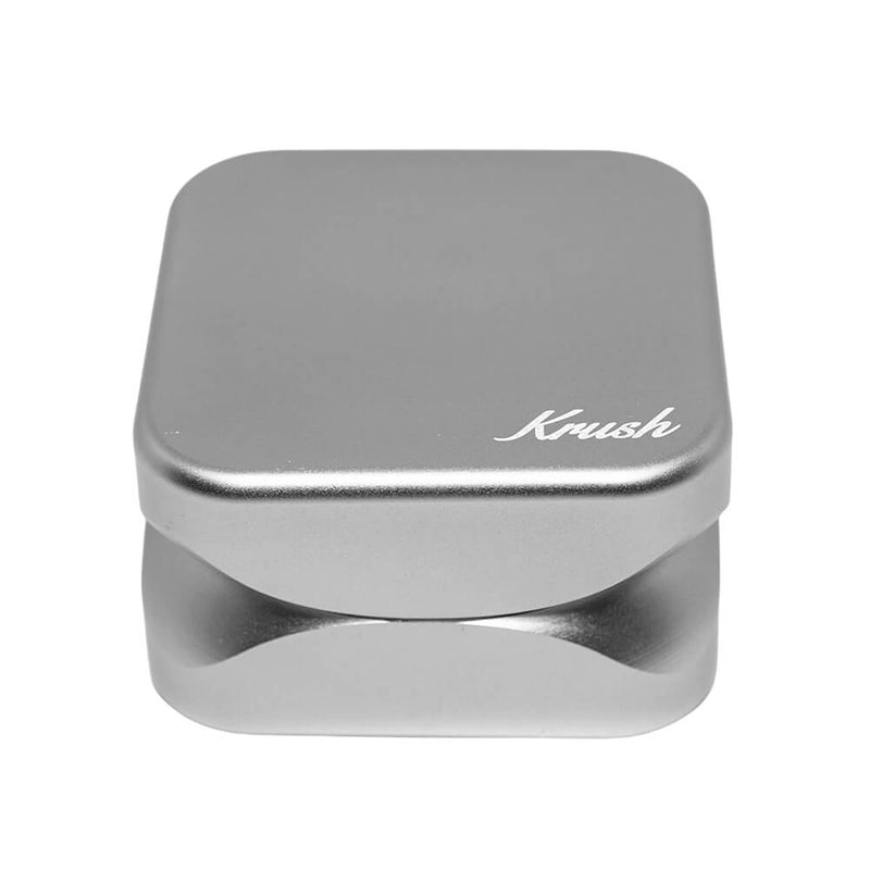 Krush Kube 2.0 | Spezial Grinder aus Kanada | 2 - Teilig aus Aluminium | 55 mm Silber