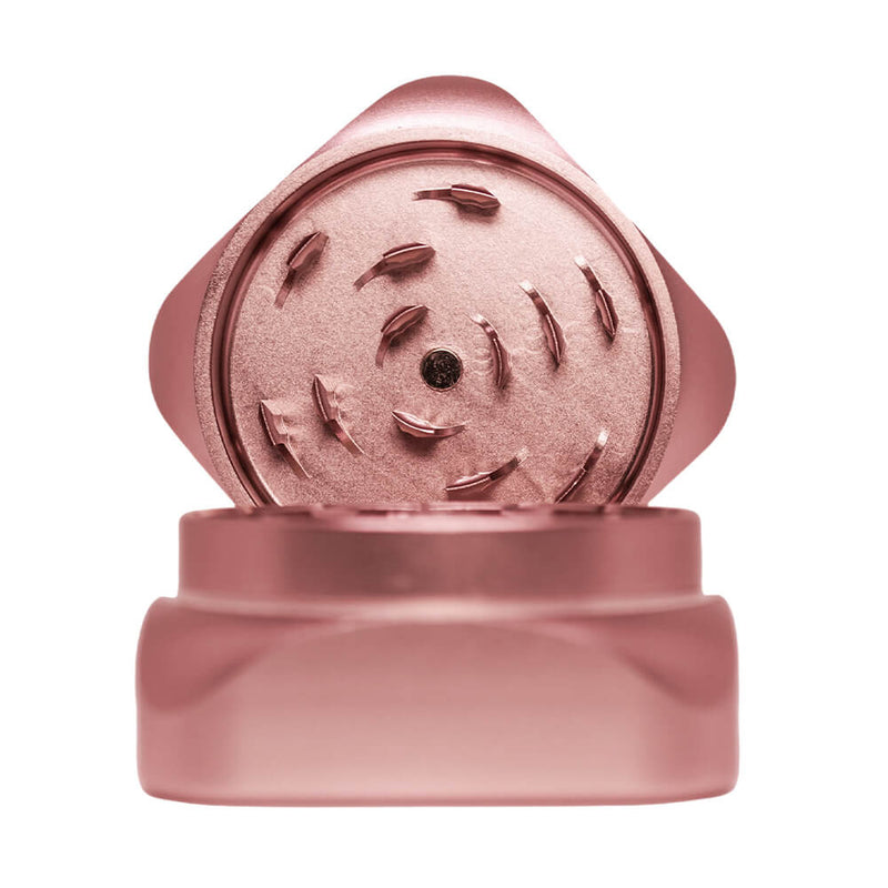 Krush Kube 2.0 | Spezial Grinder aus Kanada | 2 - Teilig aus Aluminium | 55 mm Rose