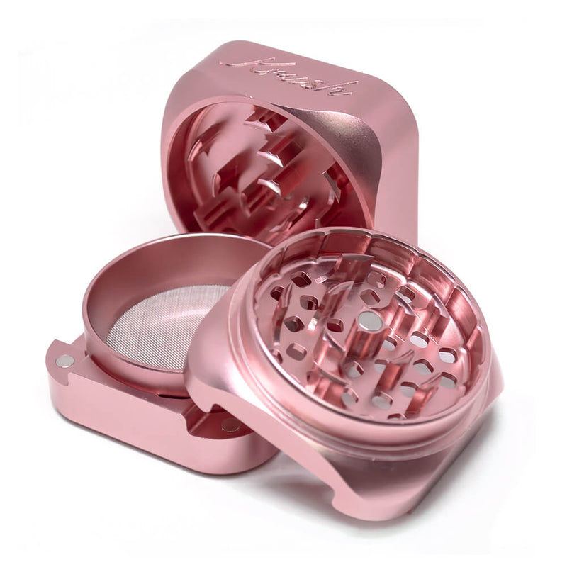 Krush Kube 3.0 | Spezial Grinder aus Kanada | 3 - Teilig aus Aluminium | 55 mm Rose