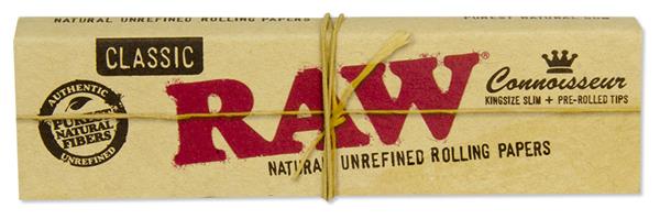 RAW Classic Connoisseur King Size Papier + Prerolled Filtertips