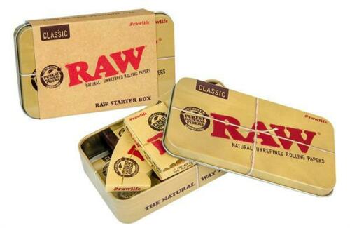 RAW Metall Blechdose mit Füllung als Geschenk Set