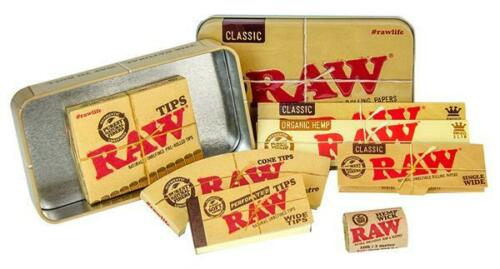 RAW Metall Blechdose mit Füllung als Geschenk Set