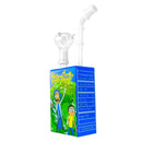 Juice Glass Bong Cartoon Characters Rick and Morty H. 19cm - Glaspfeife mit Siebe
