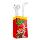 Juice Glass Bong Cartoon Rabbit Breakfast H. 19cm - Glaspfeife mit Siebe