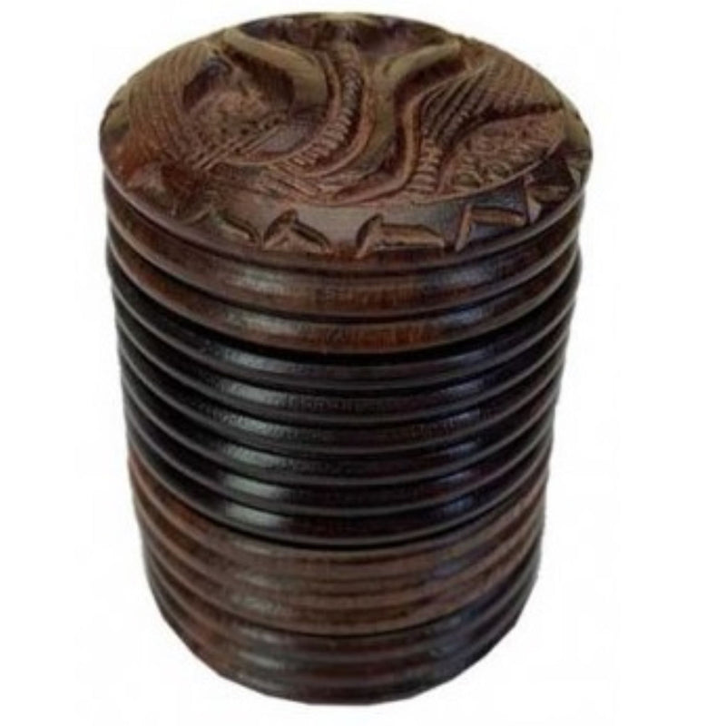 Holzgrinder 50 mm Ø, mit Magnet, 4-teilig, Kobra-Motiv